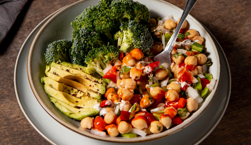 Diagram explaining the biology of protein prioritization in human nutrition, featuring plant based protein powder and mung bean protein powder as sustainable high quality vegan protein sources for metabolism, satiety, and health.