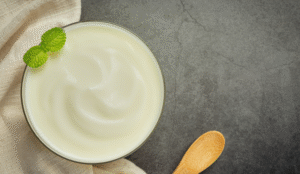 Vegan mayonnaise emulsion illustrating plant protein functionality, emulsion stability, and egg replacement in food formulation.